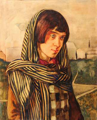 Portrait of the granddaughter - Bergagna Vittorio